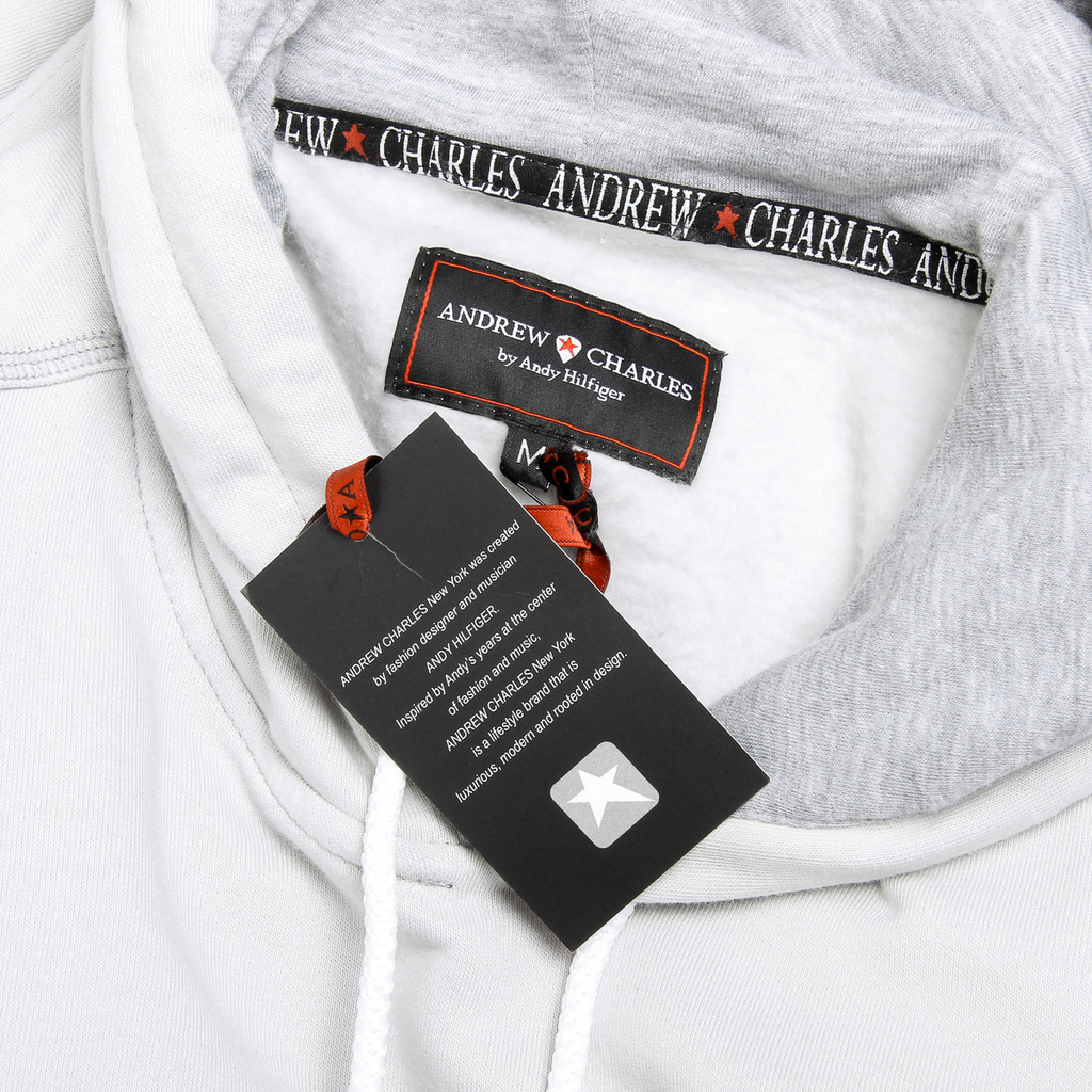 Sudadera con capucha Andrew Charles para hombre, manga larga, cuello redondo, gris claro, FIFI