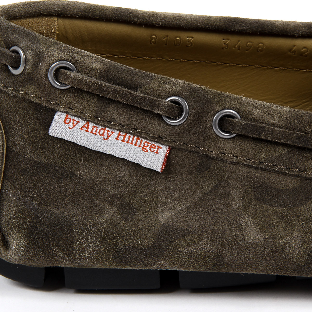 Mocasín Andrew Charles para hombre verde STEVE