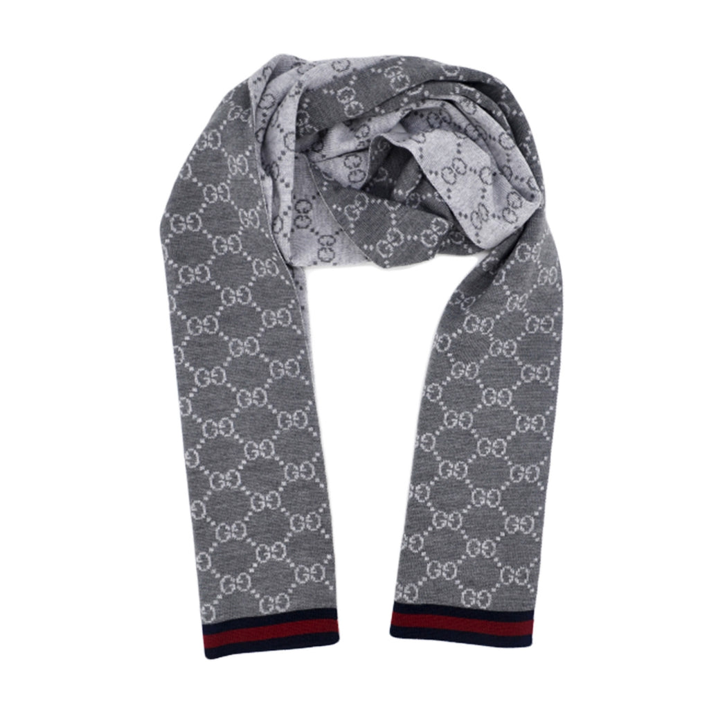 Bufanda Gucci para hombre 23x180 gris