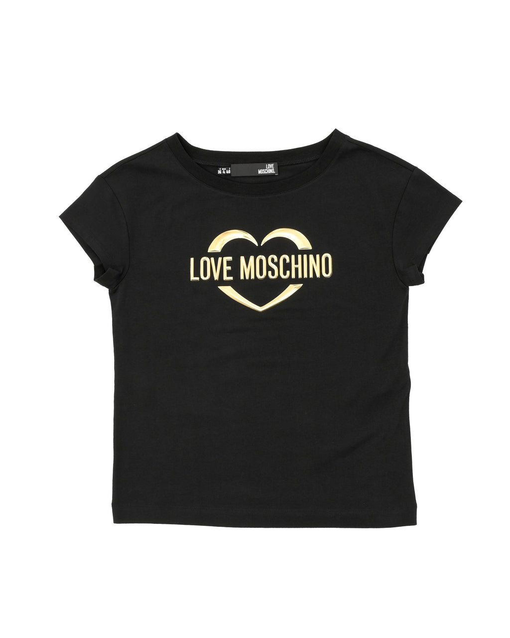 Camiseta Love Moschino para mujer W 4 F30 2R E 1951 C74 NEGRO