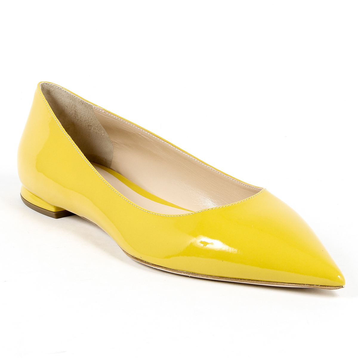 Andrew Charles Womens Ballerina Yellow SONIA