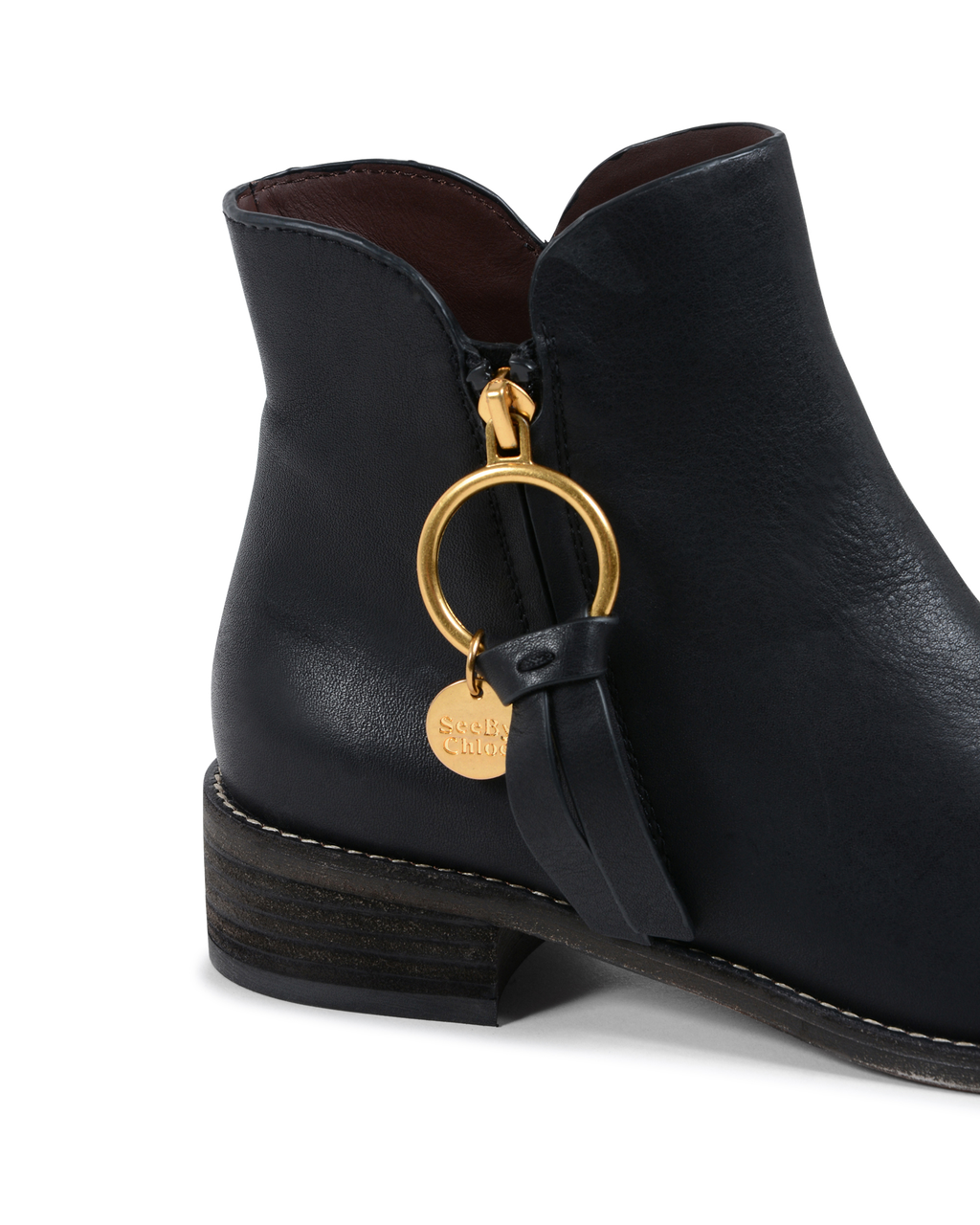 ChloÃ¨ Womens Ankle Boot Black SSB31147A NERO
