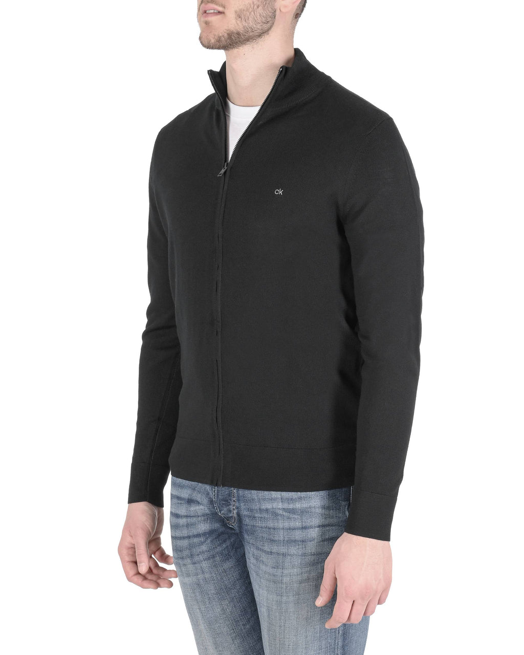 Suéter con cremallera para hombre Calvin Klein negro K10K108196BEH