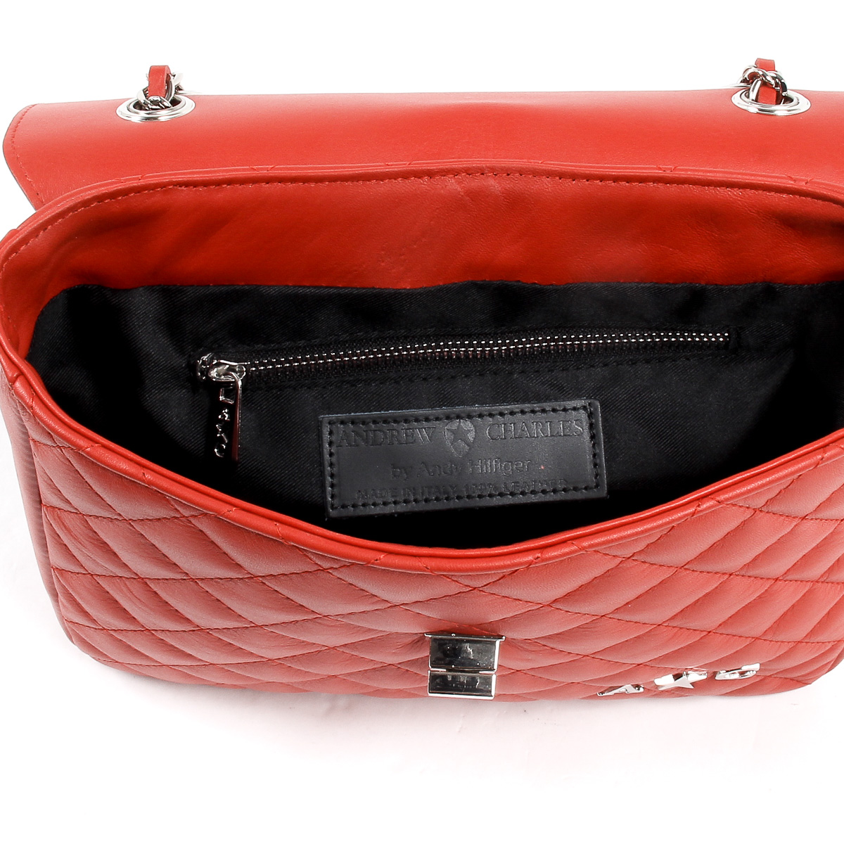Andrew Charles Womens Handbag Red AZALEA