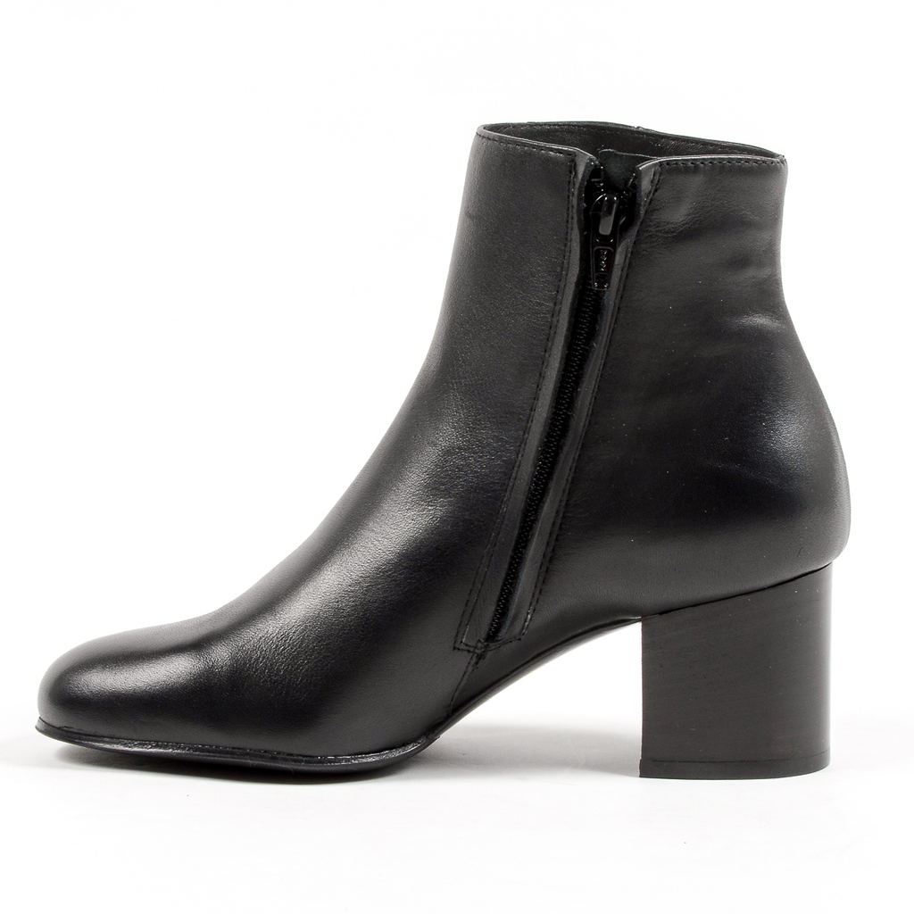 Andrew Charles Womens Heeled Ankle Boot Black COOPER
