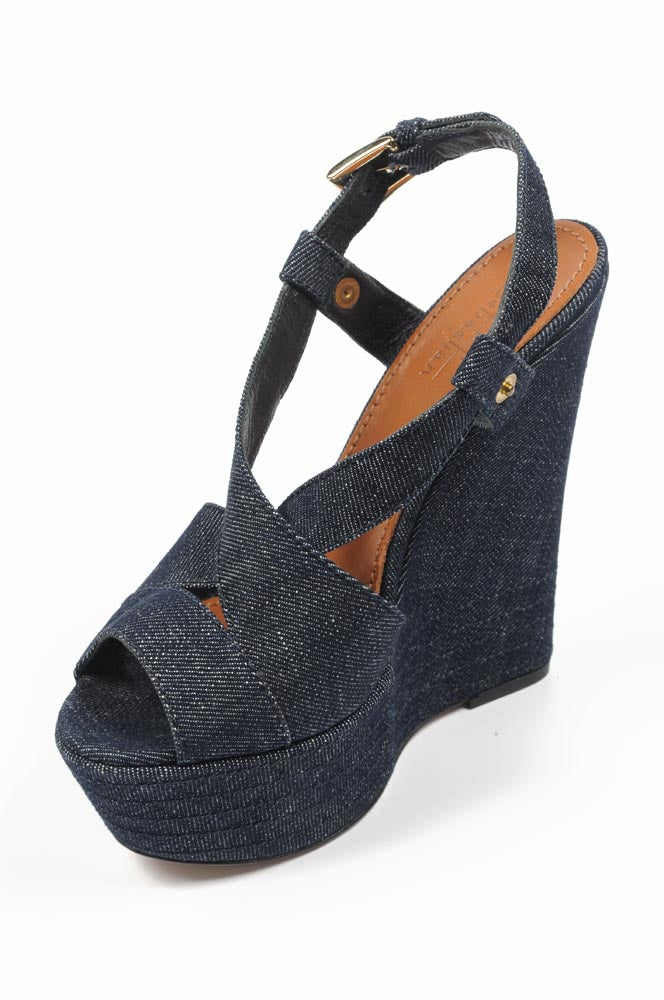 Alpargatas de cuña para mujer Sebastian Milano S5309 JEANS VALIVO