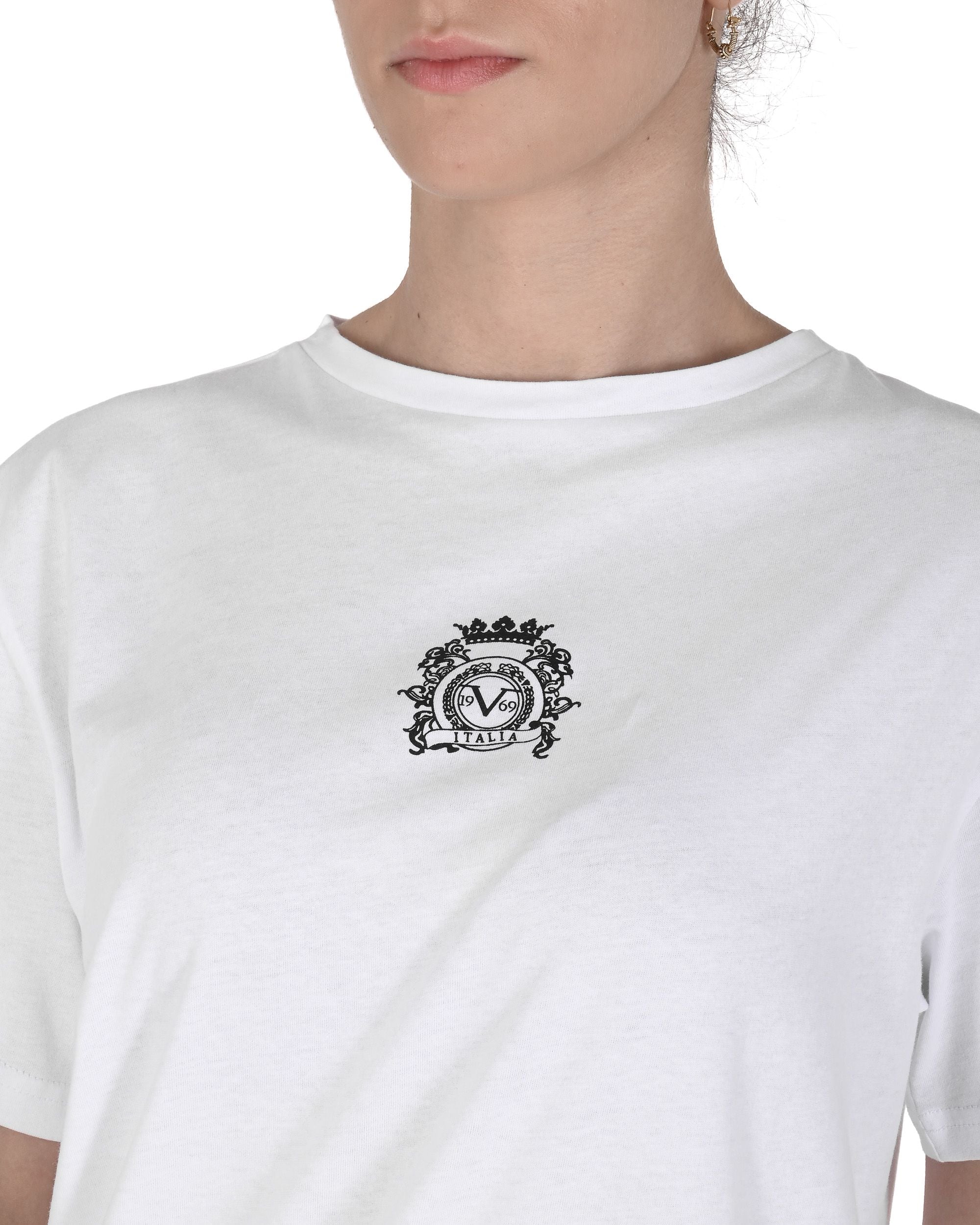 19V69 Italia Womens Long T-Shirt VSC1WTS02 WHITE