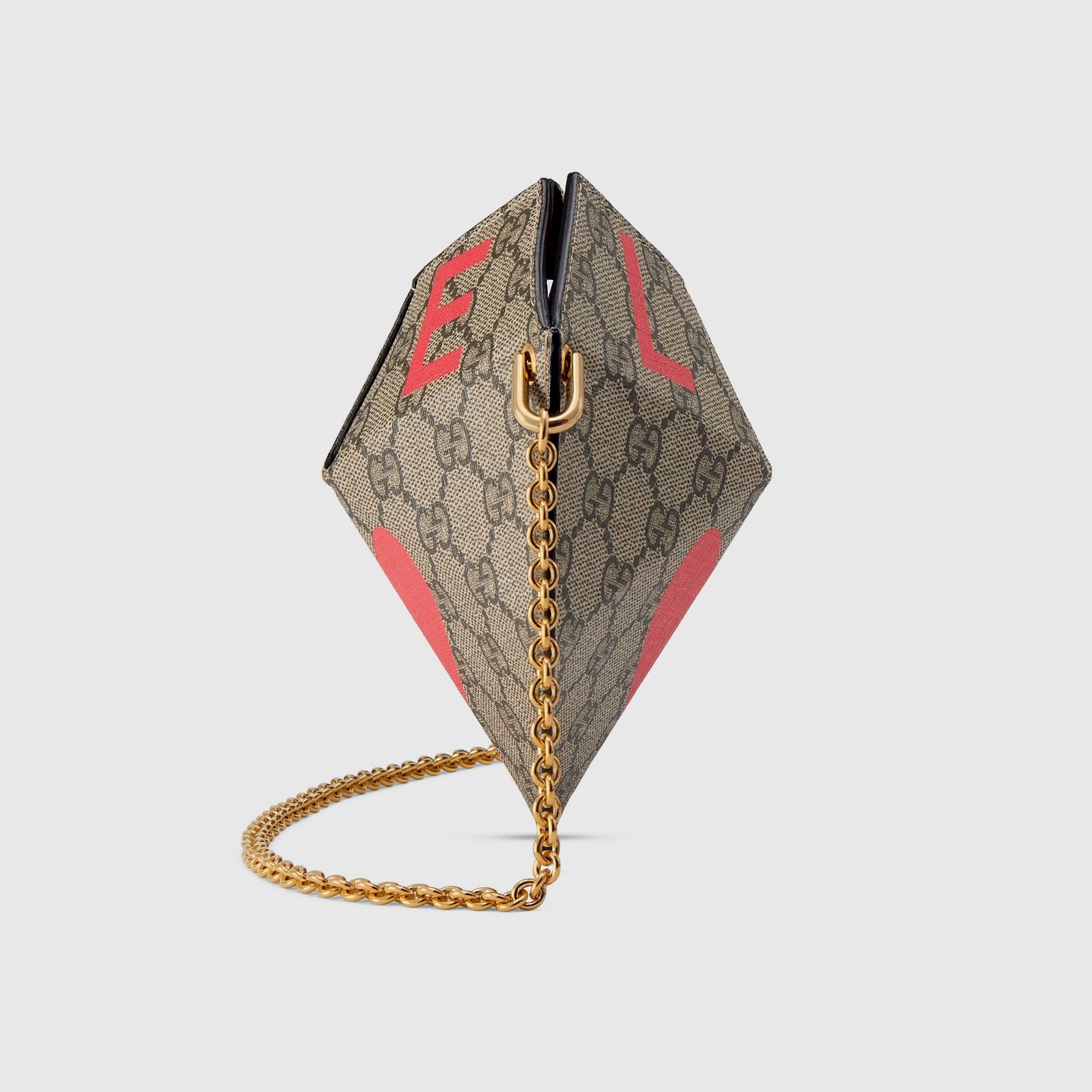 Gucci GG Supreme Monogram Valentines Day marrón rojo
