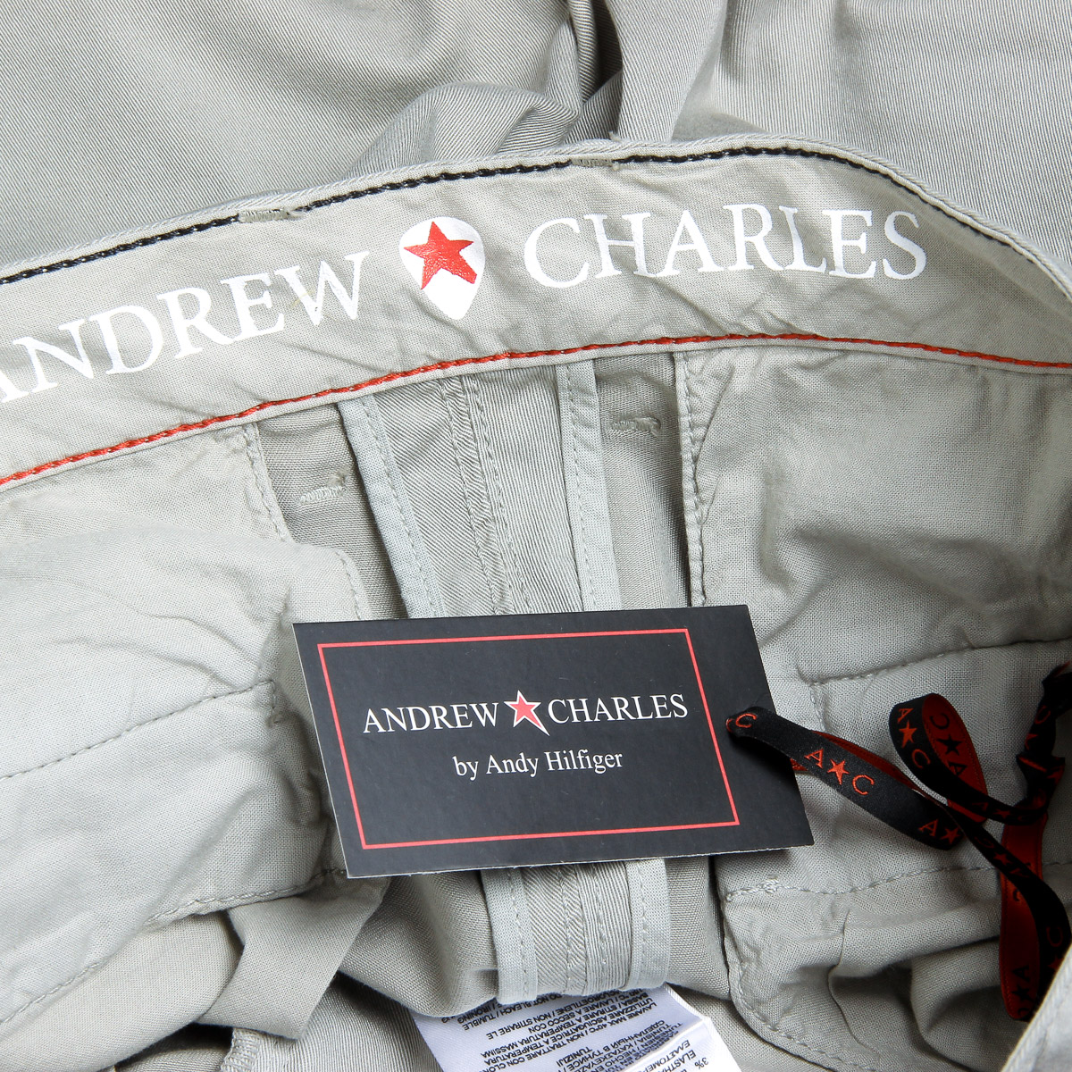 Pantalones cortos Andrew Charles para hombre gris claro SADECK