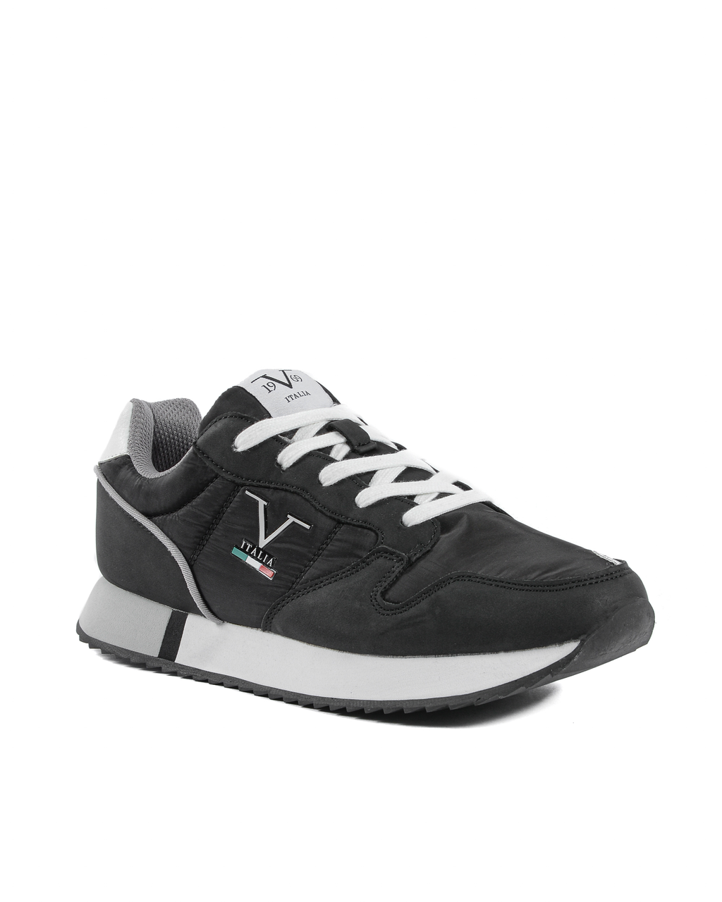 19V69 Italia Zapatillas para hombre negras VI21SC0003 NEGRO NEGRO
