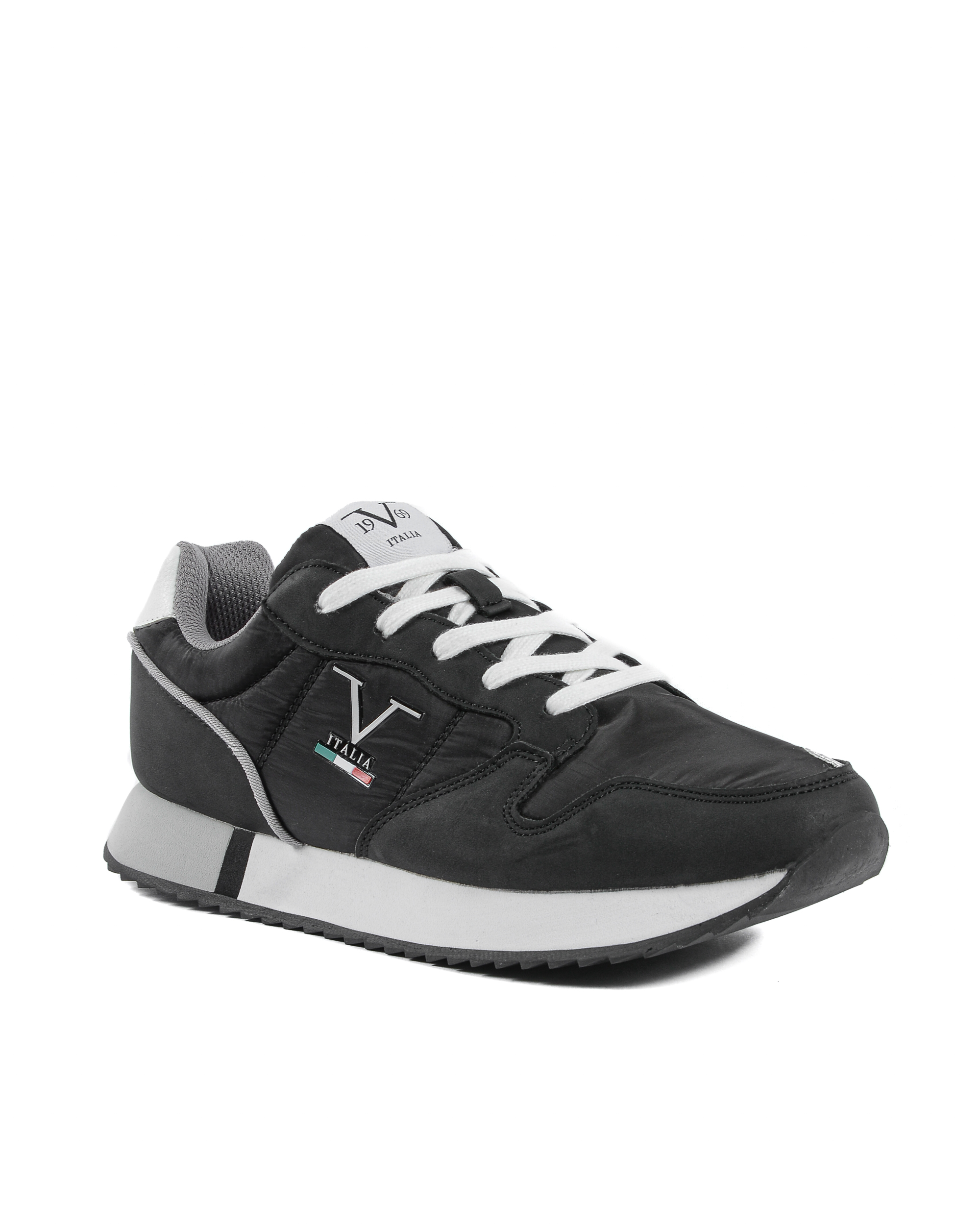 19V69 Italia Zapatillas para hombre negras VI21SC0003 NEGRO NEGRO