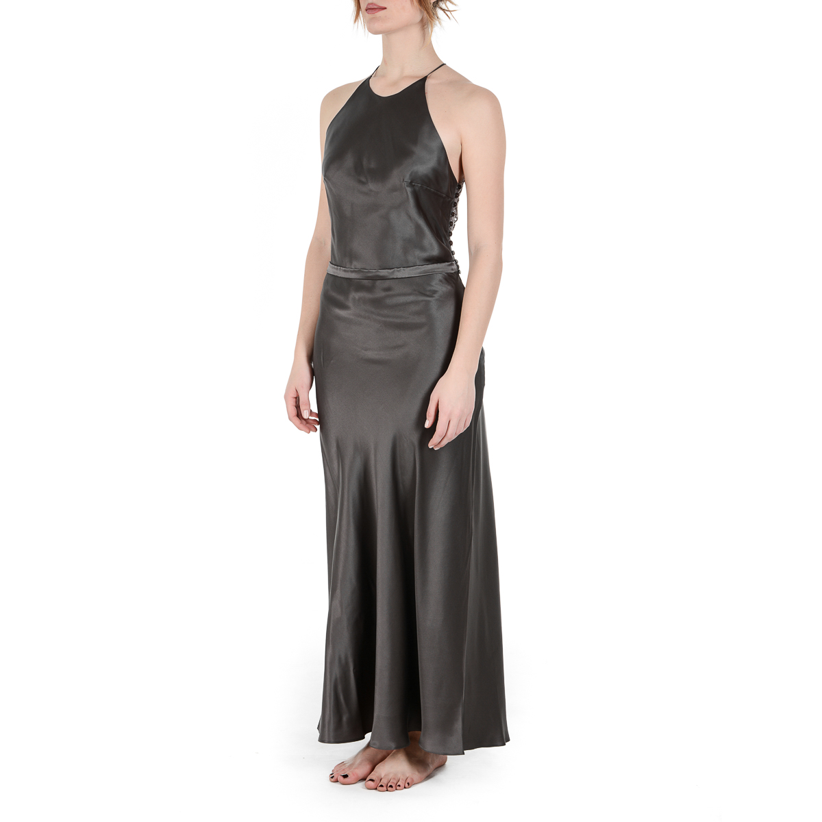 La Perla Top Womens Night Gown Dark Grey