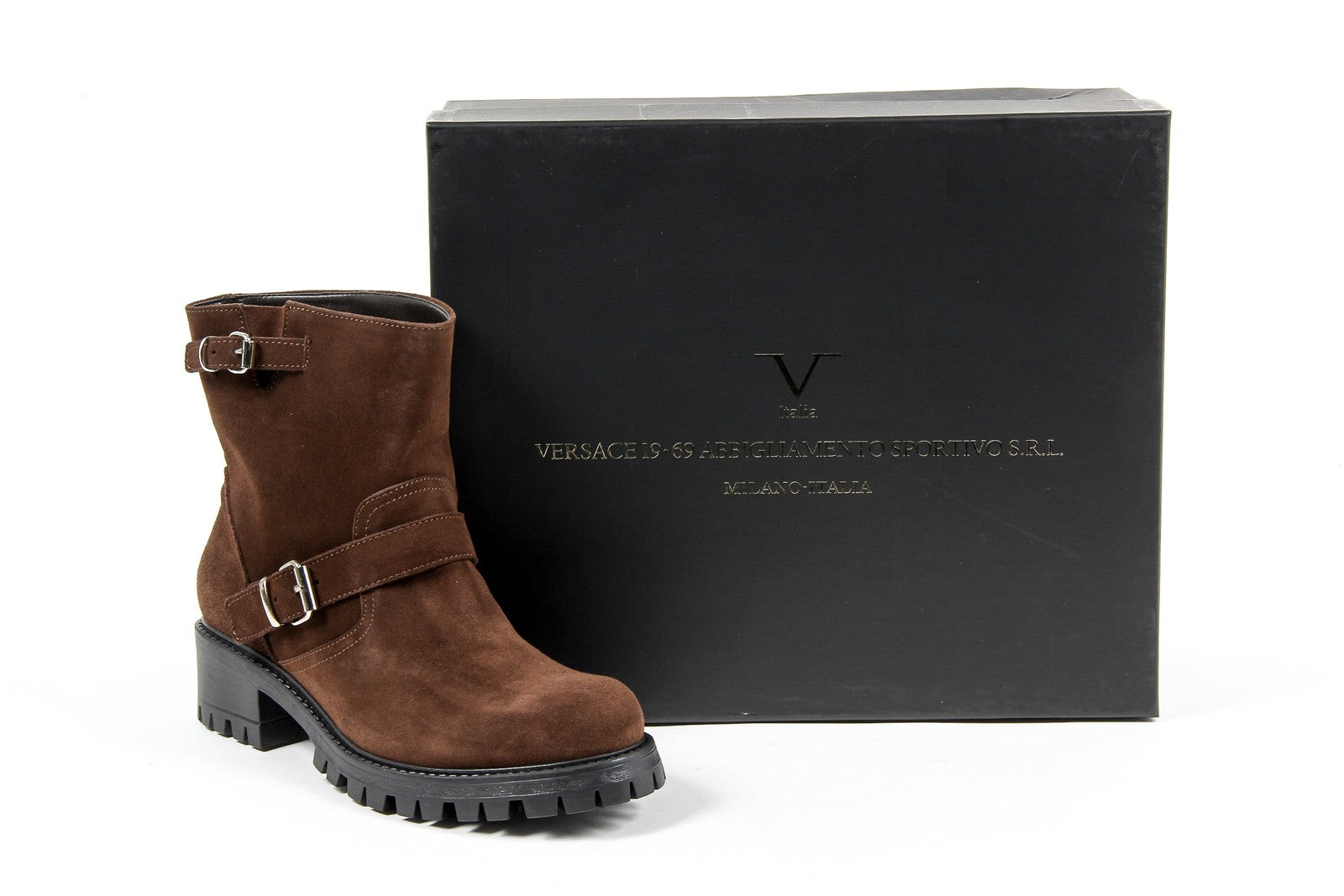 Bota corta para mujer V 1969 Italia B1441 VELOUR MARRONE