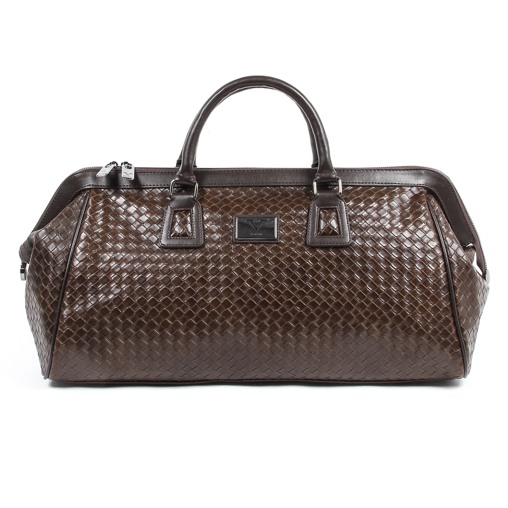 V 1969 Italia Bolso de mano para hombre marrón WILLY