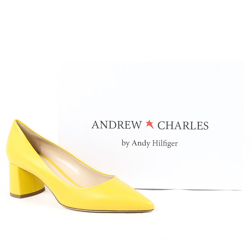 Andrew Charles Womens Pump Yellow EVA