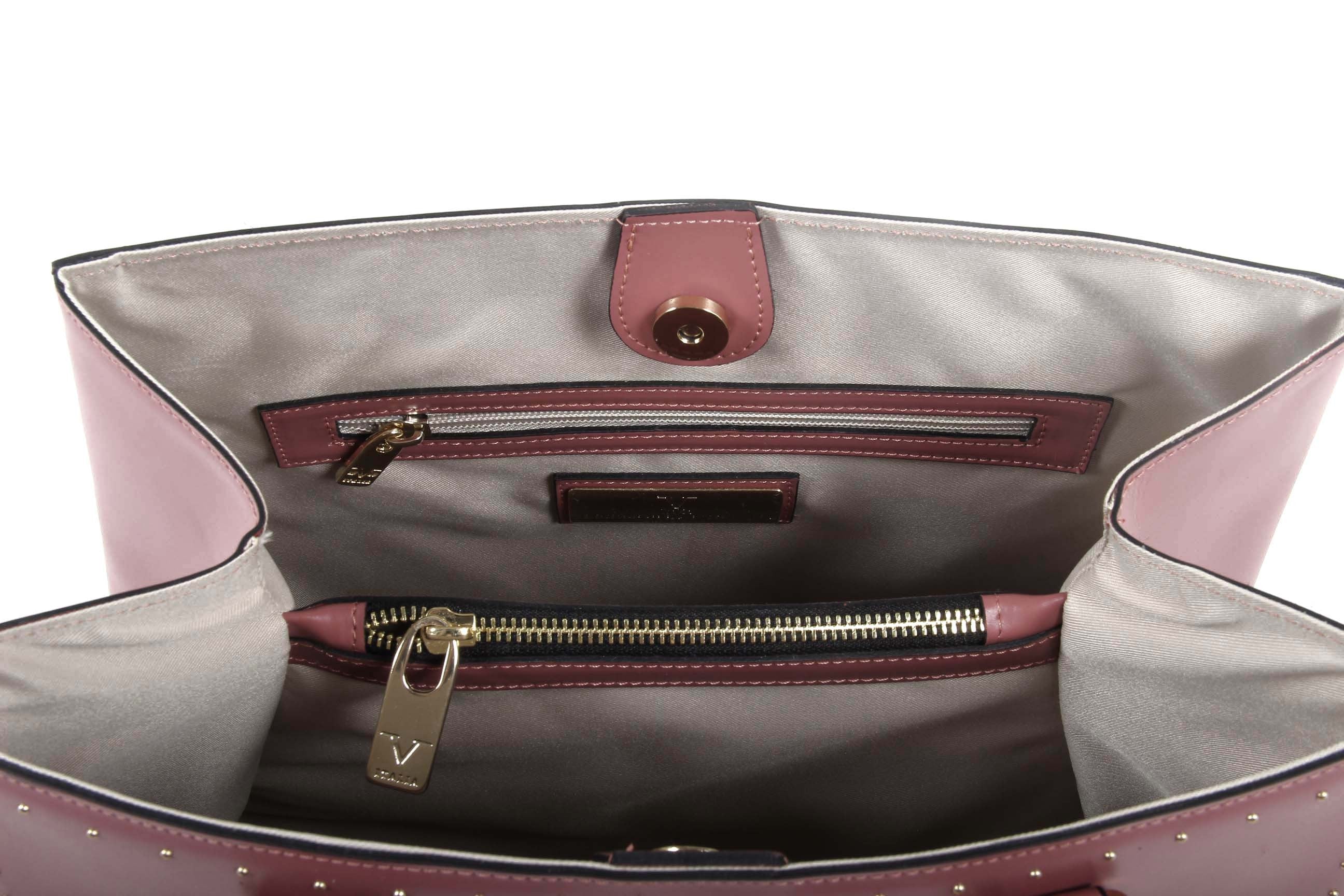 Bolso de mano para mujer V 1969 Italia G550-52 RUGA TUBEROSE