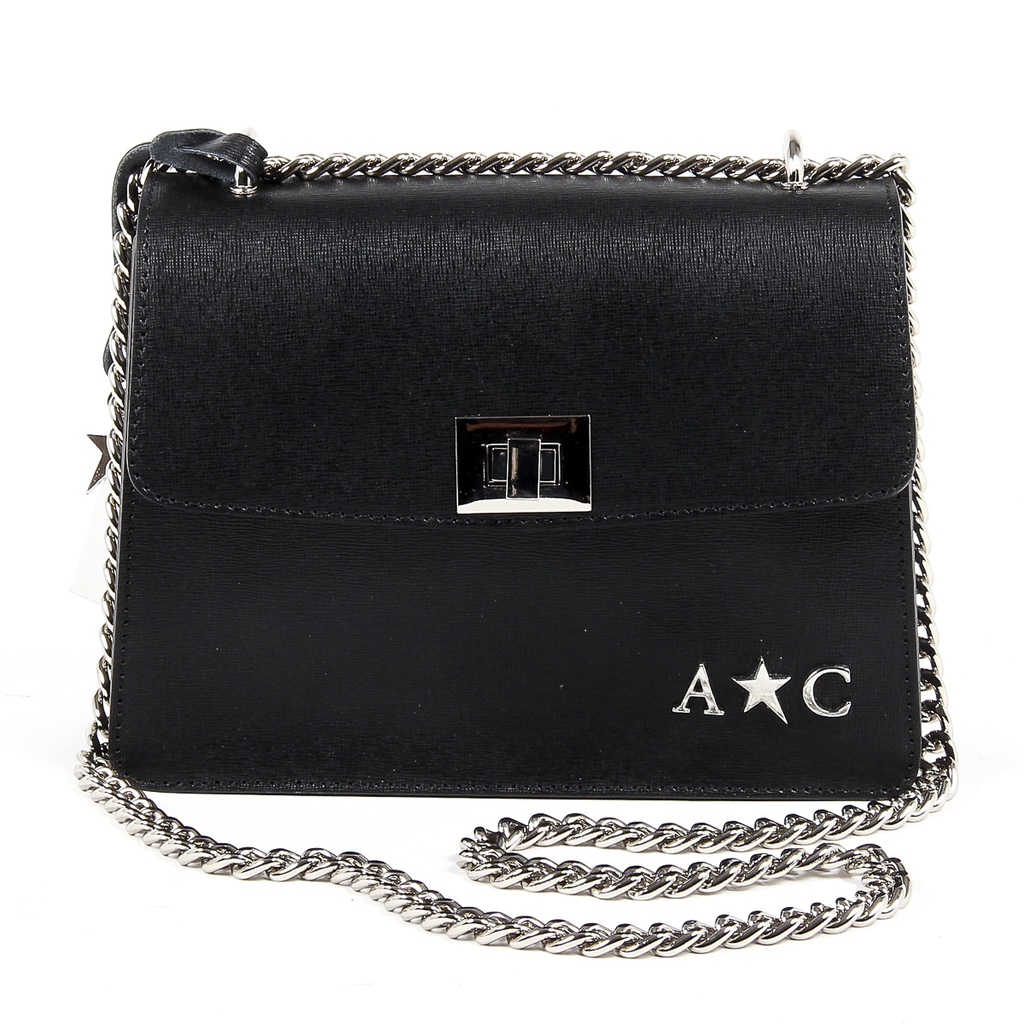 Andrew Charles Womens Handbag Black MELODY