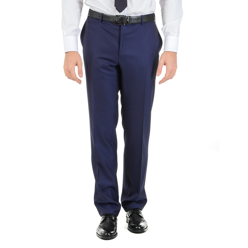 Corneliani Mens Suit Long Sleeves Blue Super 160's