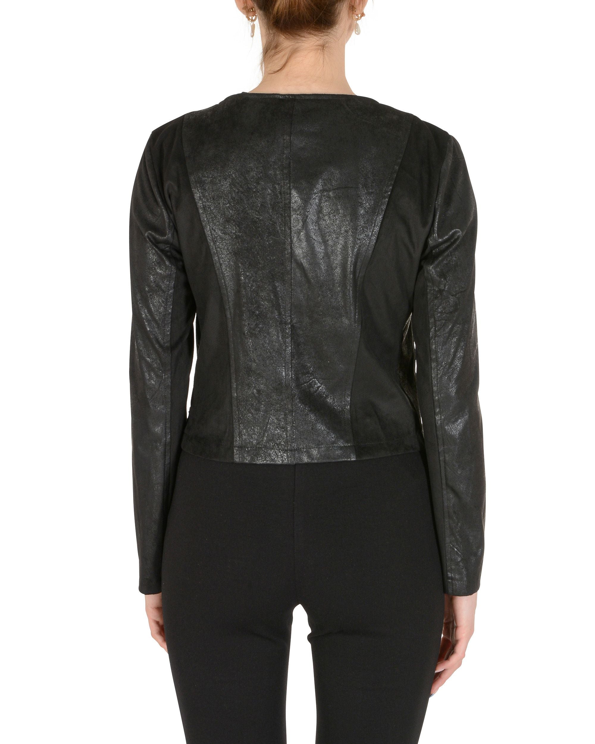 19V69 Italia Chaqueta de mujer negra MAURA BLACK