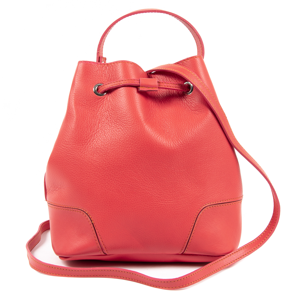 V 1969 Italia Bolso de mano para mujer Coral HILTON