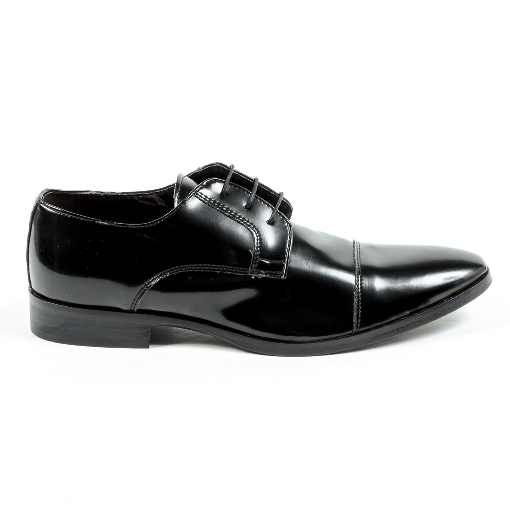 V 1969 Italia Zapato clásico para hombre Negro CORONA