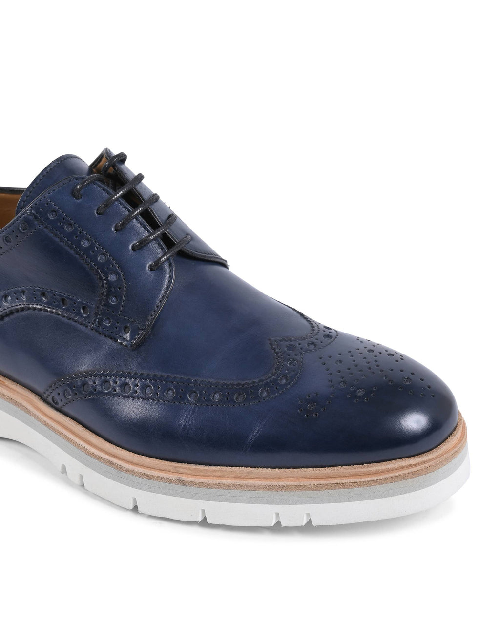Zapatos brogue para hombre Dee Ocleppo EB131 VIT BLU SC LUC GALLO