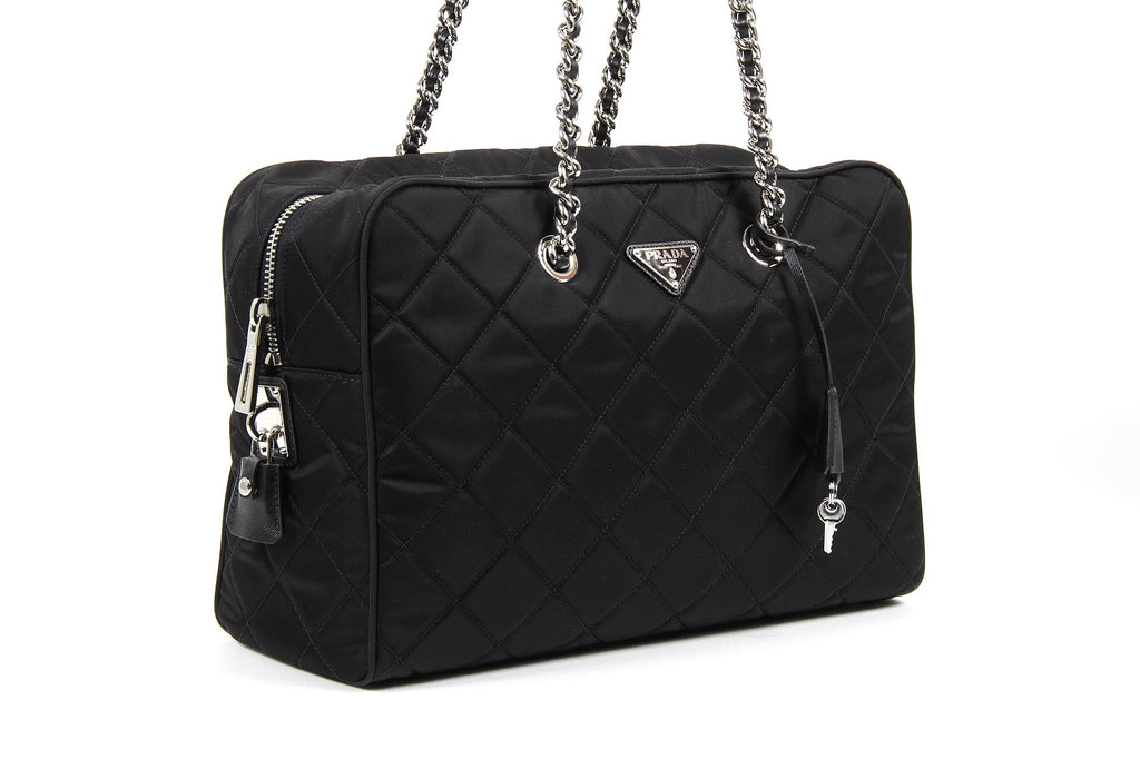 Bolso acolchado Prada BL0774 Nero Tessuto Impuntu