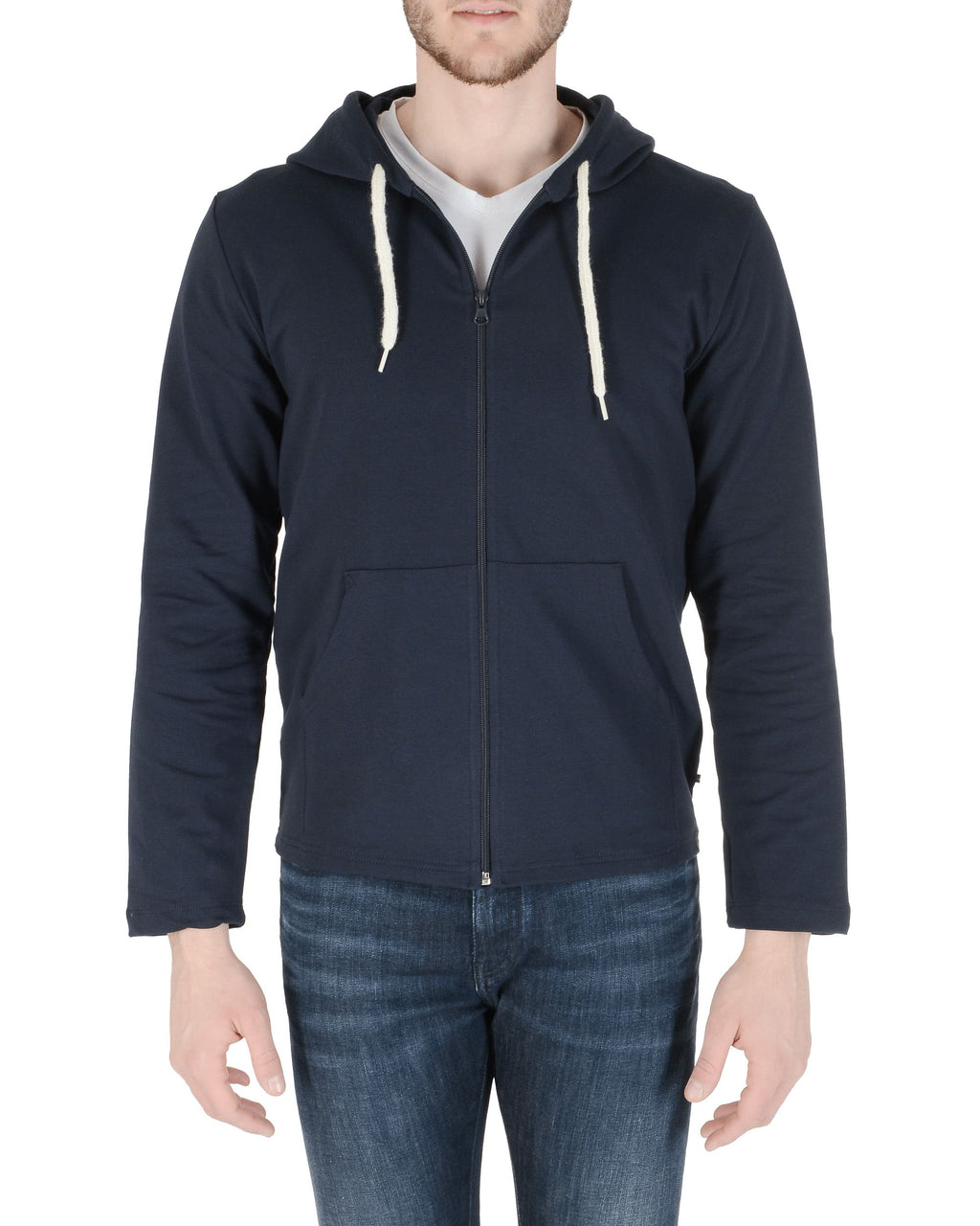 Sudadera con capucha 19V69 Italia para hombre azul marino THOMAS AZUL MARINO