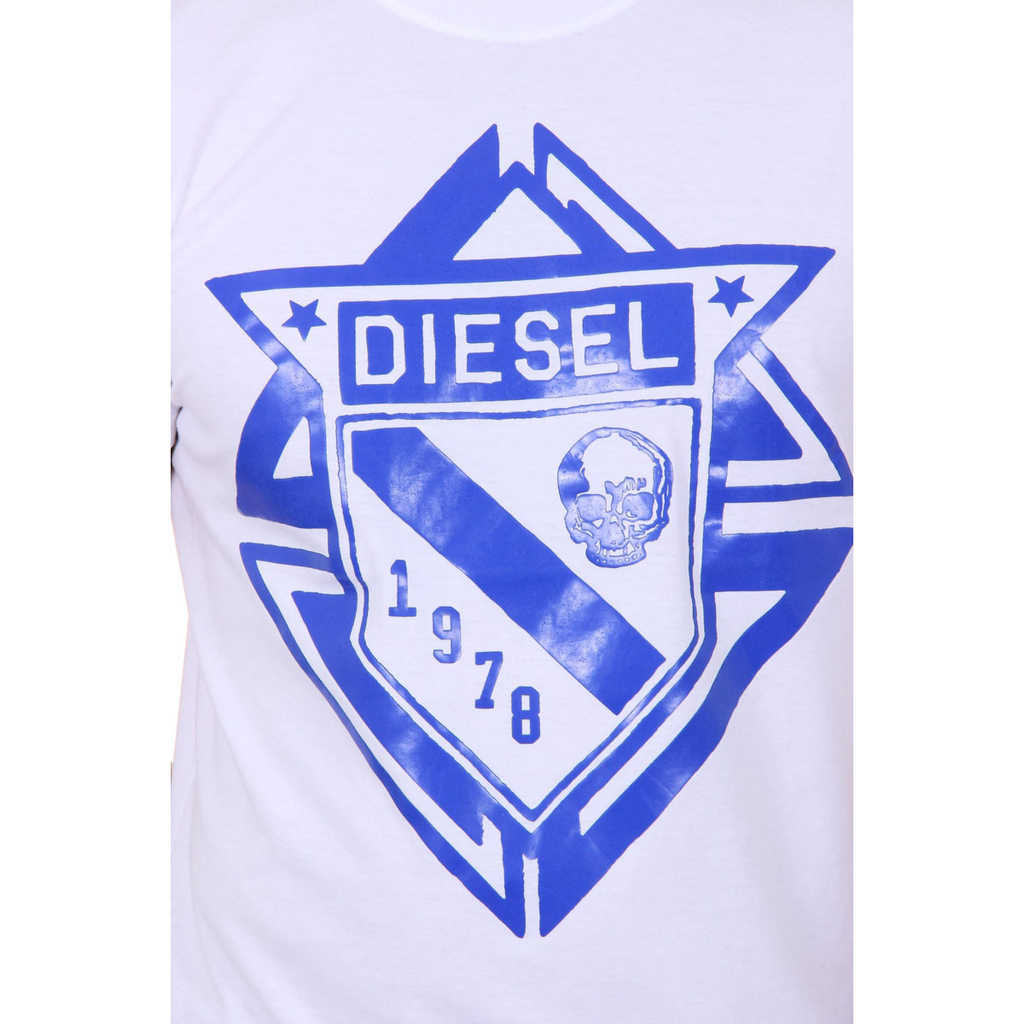 Diesel Mens T-Shirt Short Sleeves Round Neck 00SHBZ 0JAHZ 100 T-SCOD