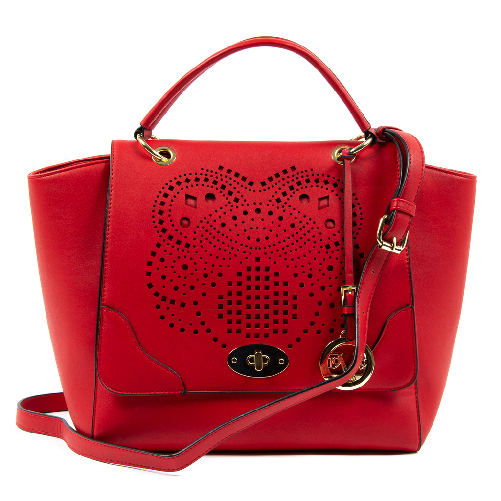 Bolso de mano para mujer V 1969 Italia rojo BEATRICE