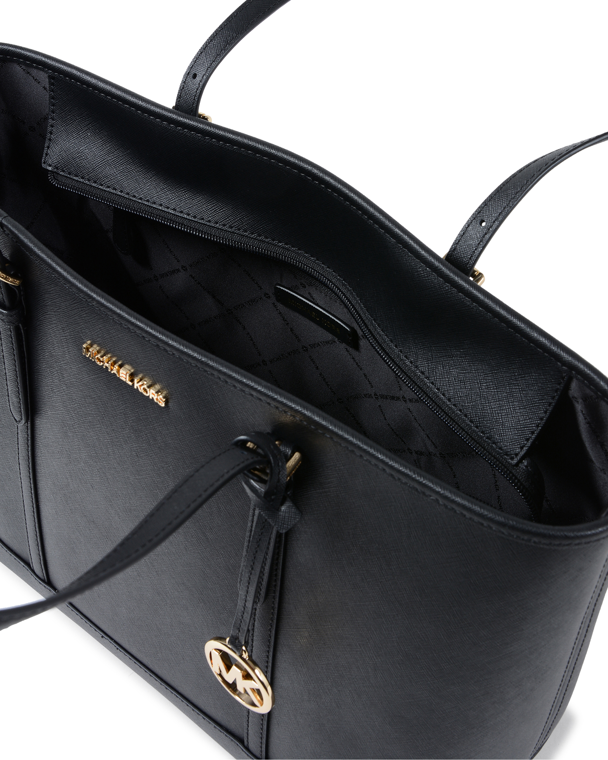 Bolso de mano Michael Kors para mujer, color negro, 39F50GTVT9L