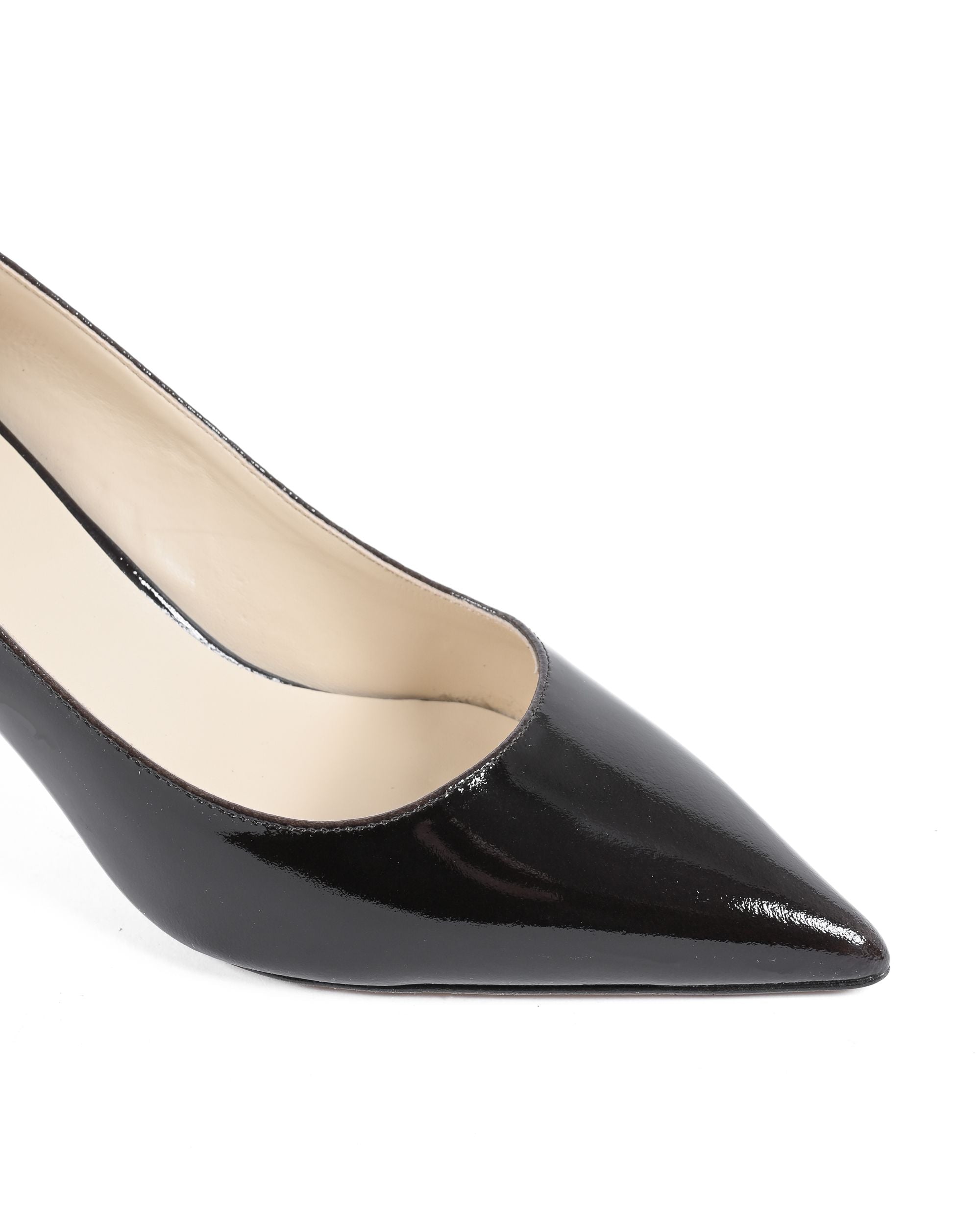 19V69 Italia Zapatos de salón para mujer Marrón oscuro INES65 CHAROL CHOCOLATE NEGRO