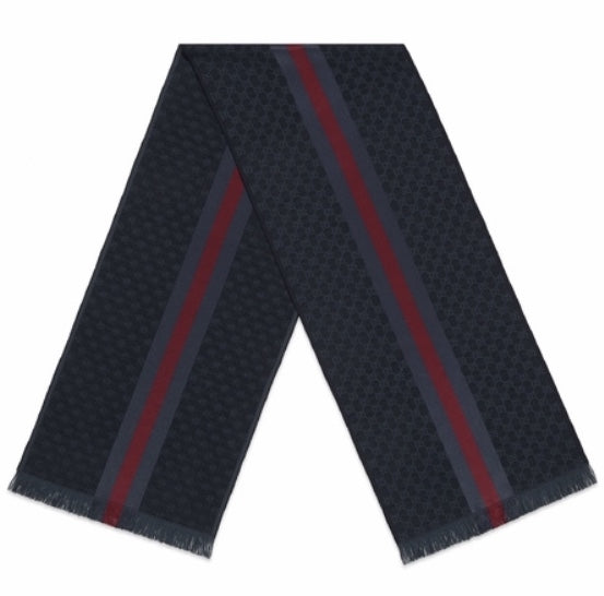 Bufanda Gucci para hombre 35x180 azul
