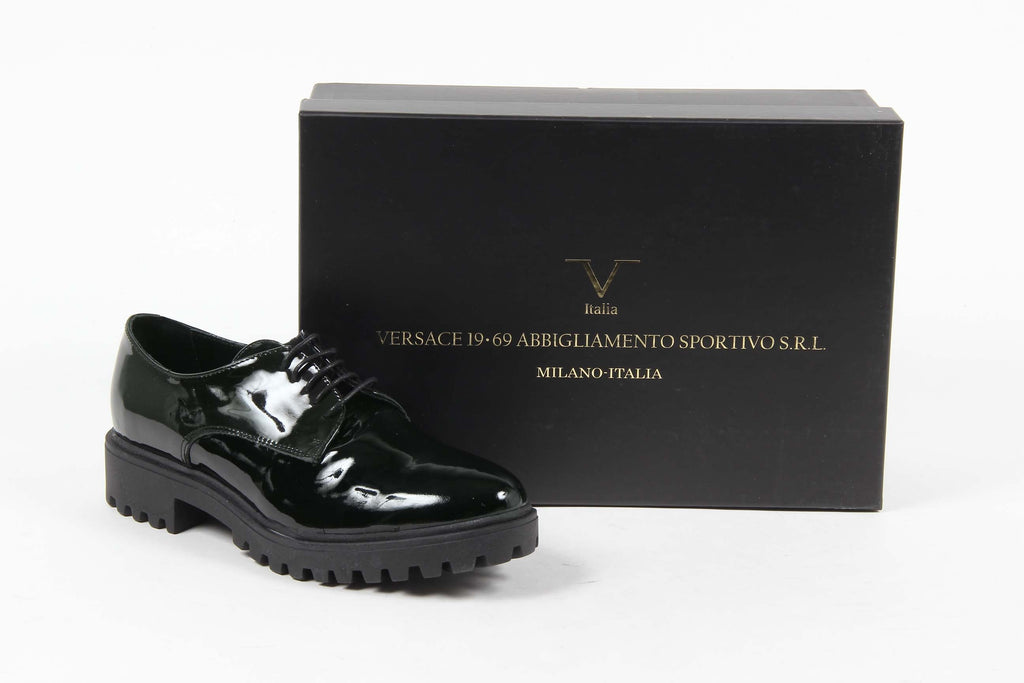 V 1969 Italia Zapato con cordones para mujer C01 VERNICE VERDE