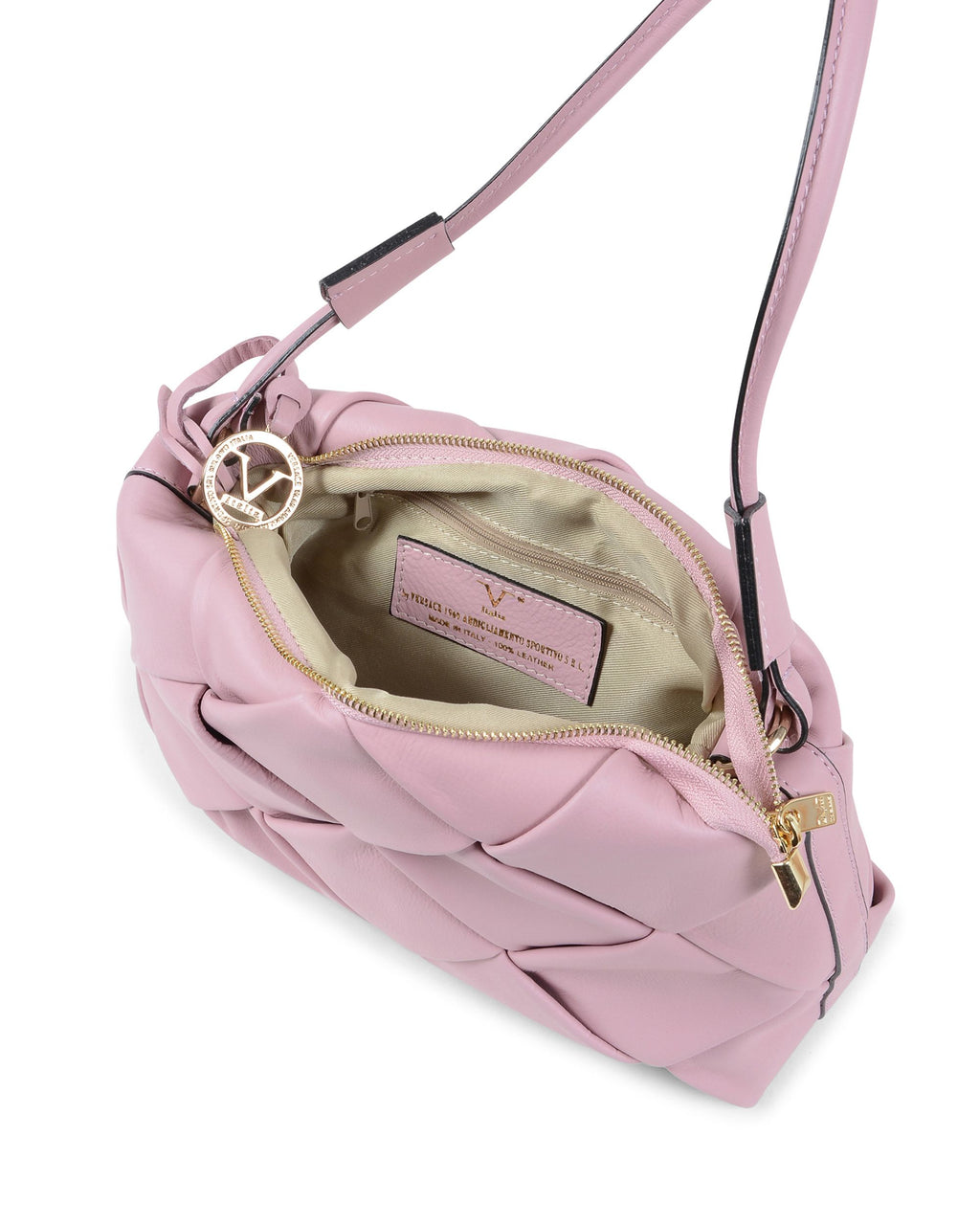 Bolso de hombro para mujer V Italia Rosa V10230 52 ROSA SAUVAGE