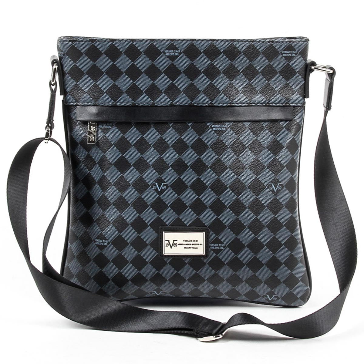 Bolso de hombro para hombre V 1969 Italia V1969017 GRIS NEGRO