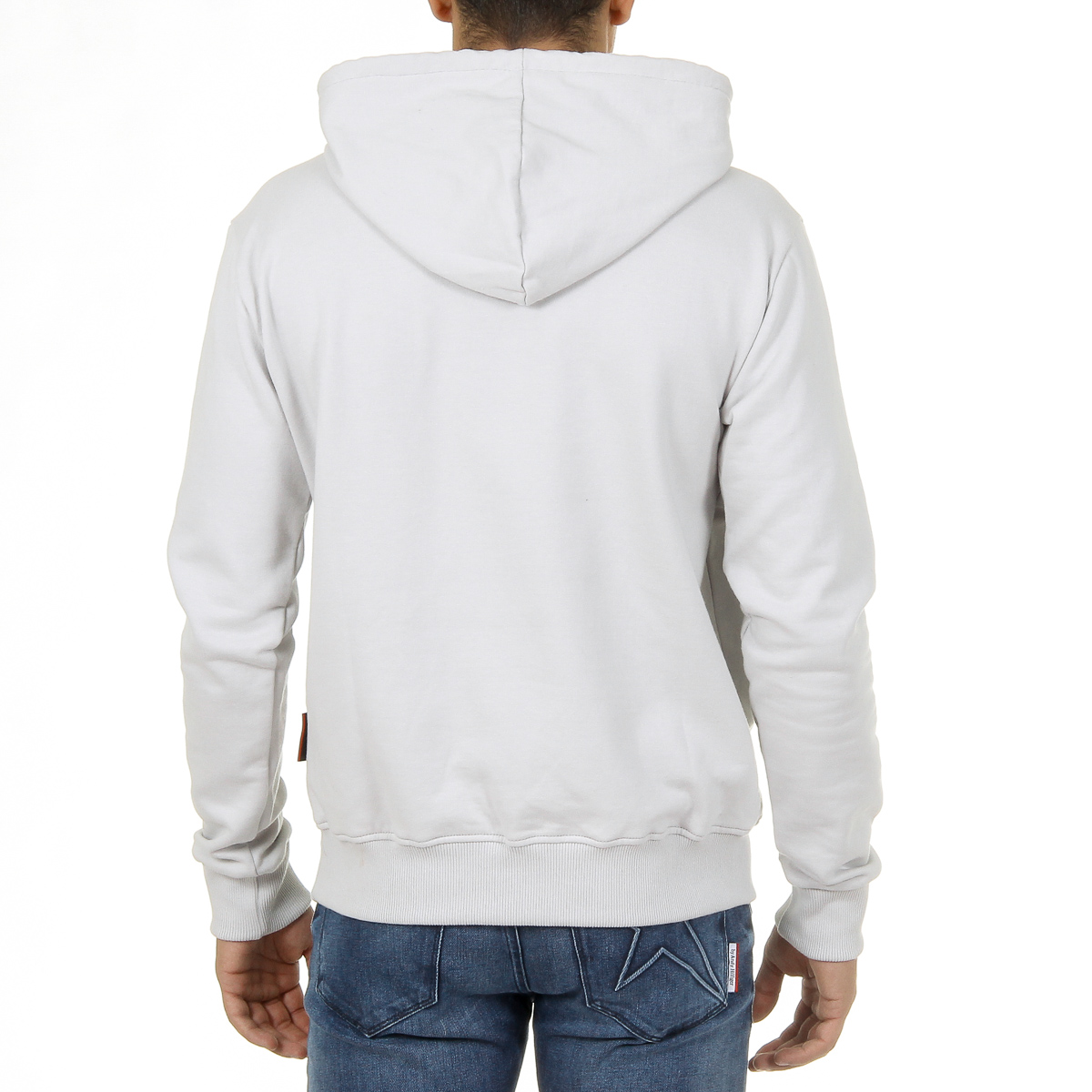 Sudadera con capucha Andrew Charles para hombre, manga larga, cuello redondo, gris claro, FIFI
