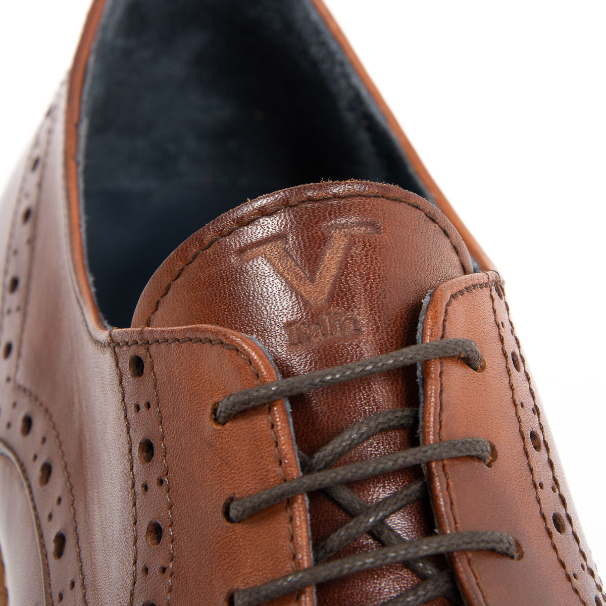 V 1969 Italia - Zapatos brogue para hombre, color marrón, VINCENT