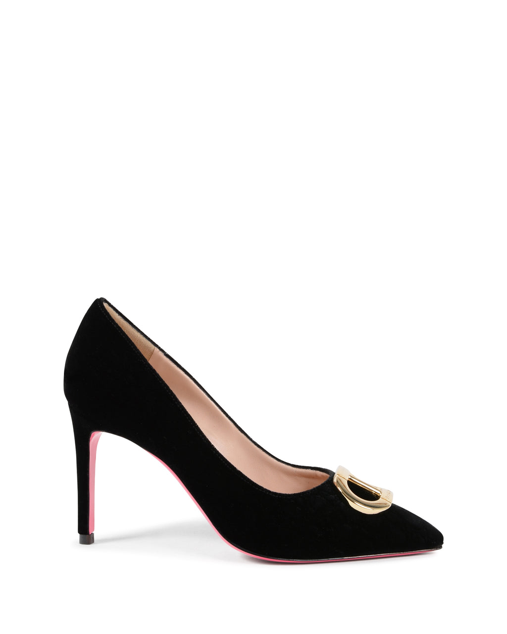 Zapatos de fiesta de oficina de terciopelo negro