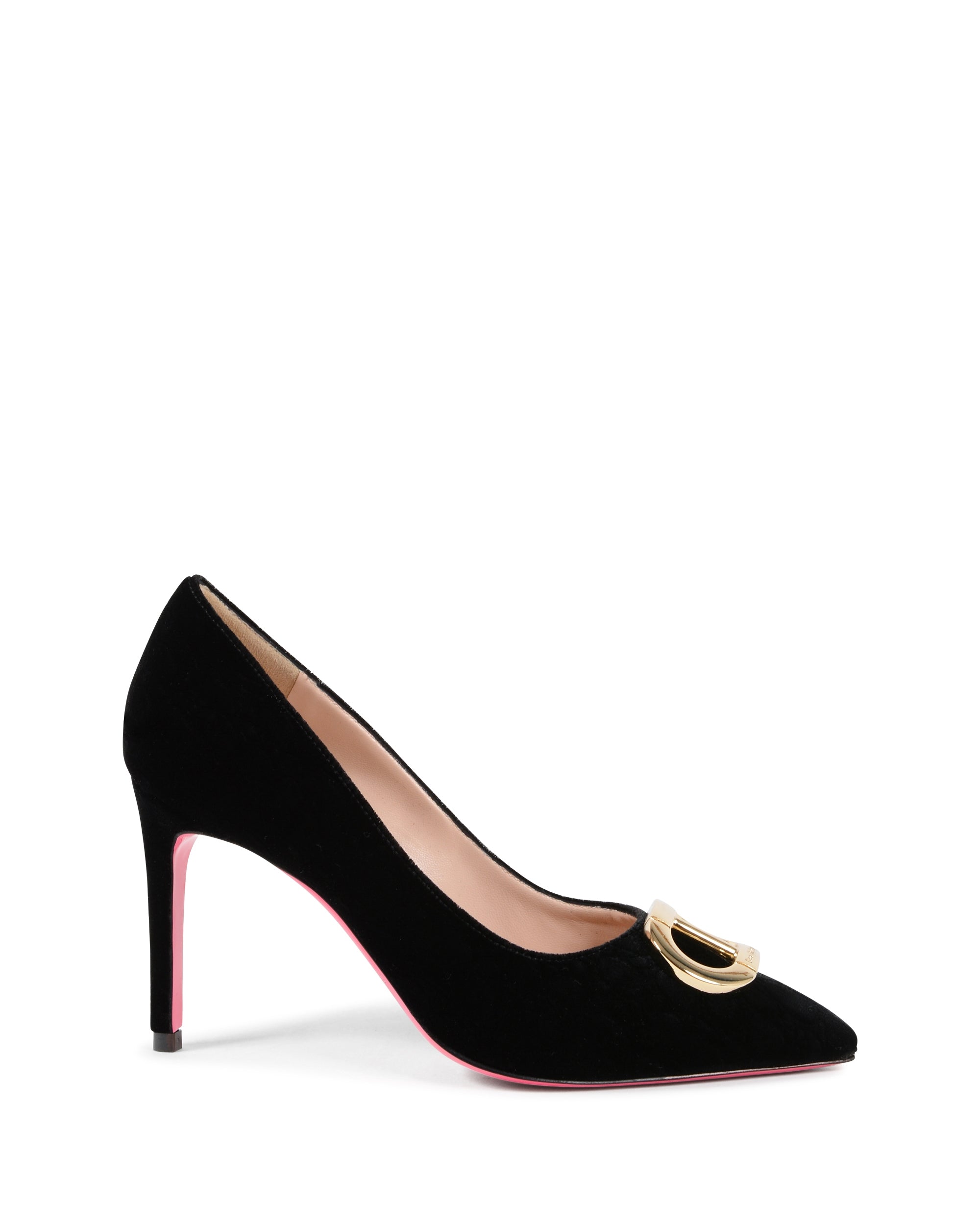 Zapatos de fiesta de oficina de terciopelo negro