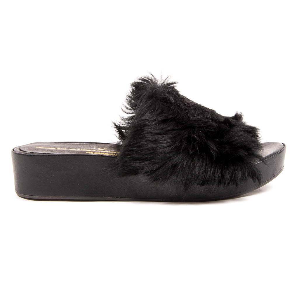 Sandalia V 1969 Italia para mujer, color negro, GREENWOOD