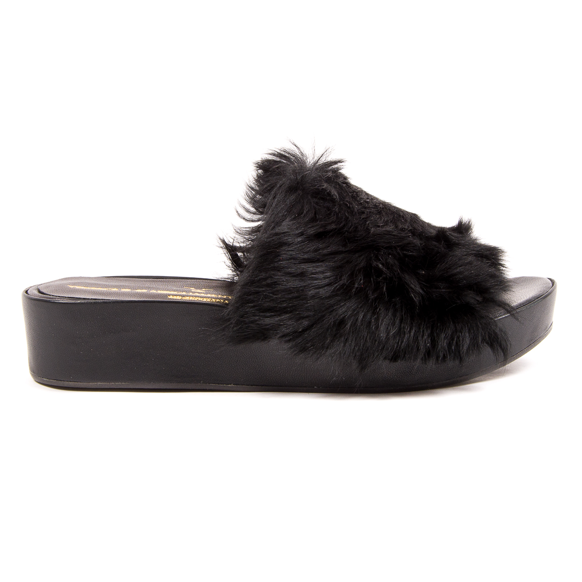 Sandalia V 1969 Italia para mujer, color negro, GREENWOOD