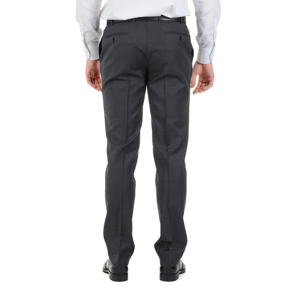 Corneliani Mens Suit Long Sleeves Dark Grey Super 130's