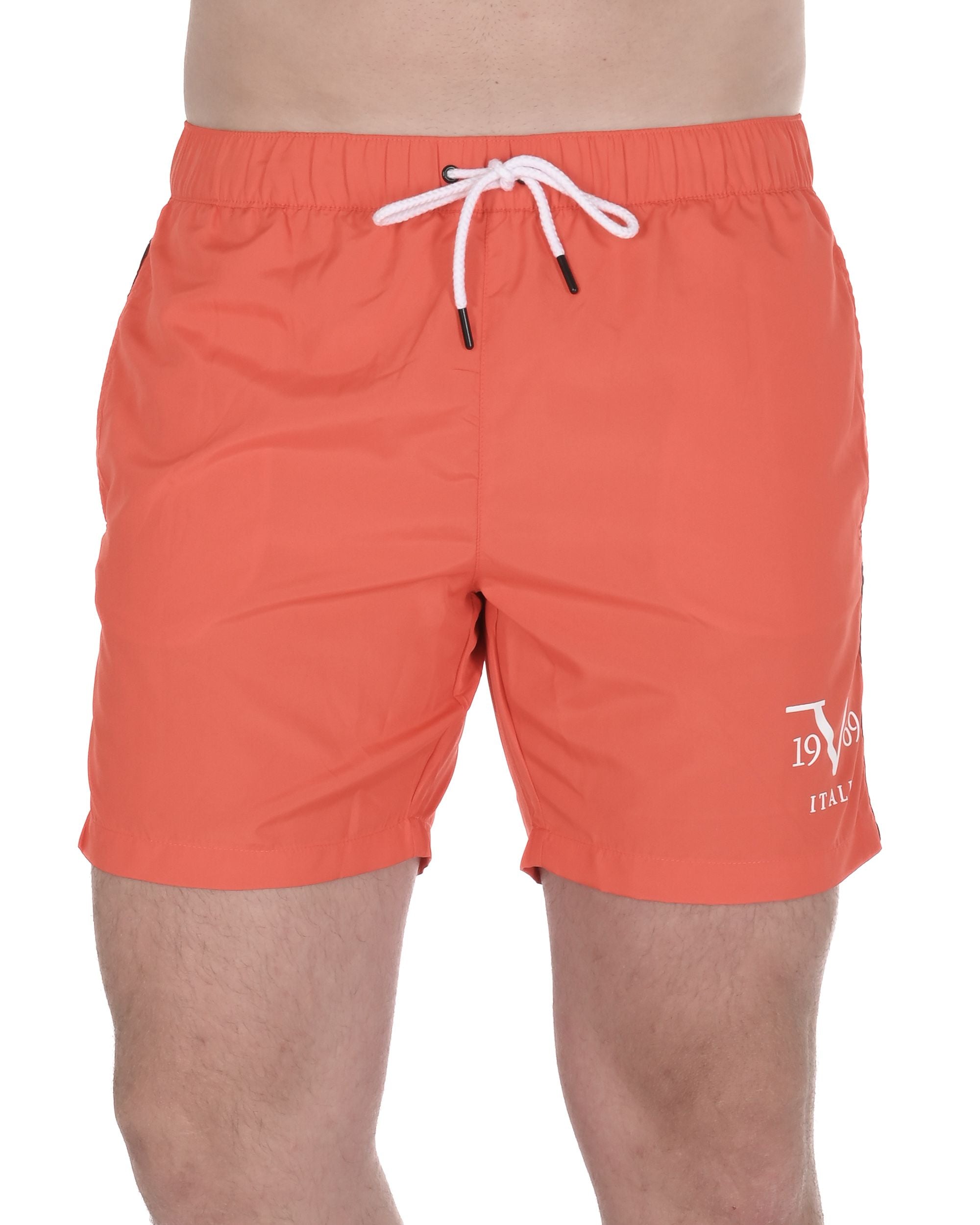 19V69 Italia Mens Swimwear Trunk VSC1MBM04 GRENADINE