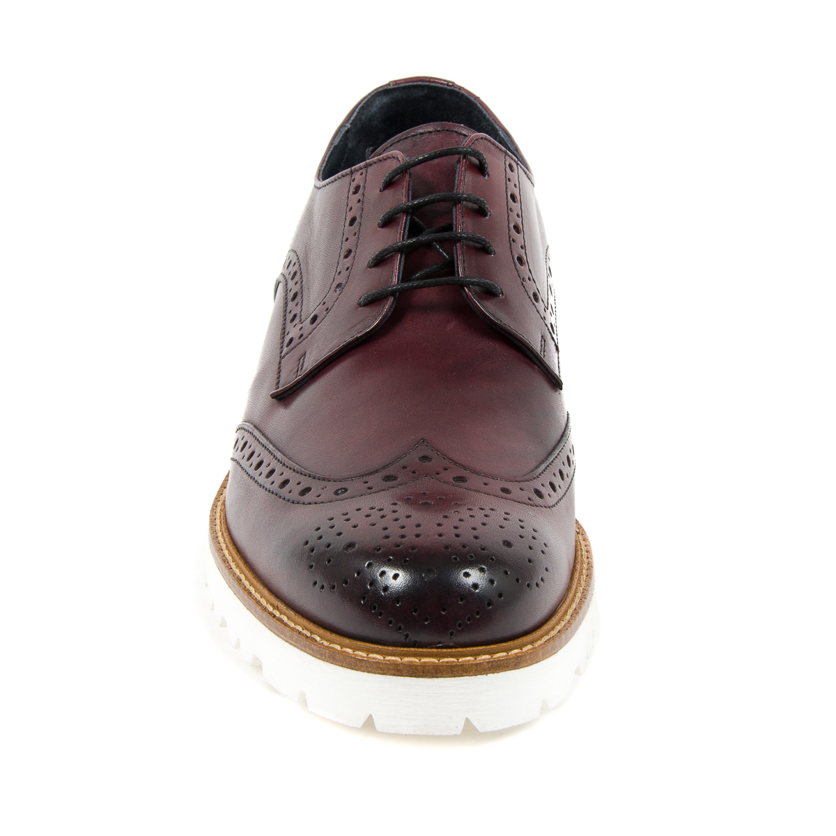Andrew Charles - Zapatos brogue para hombre, color burdeos, EDWIN