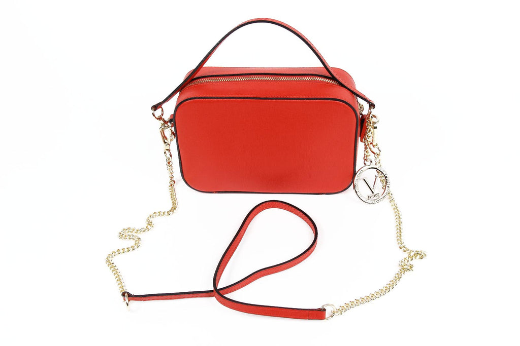 Bolso de mano para mujer V 1969 Italia V001 SAFFIANO ROJO