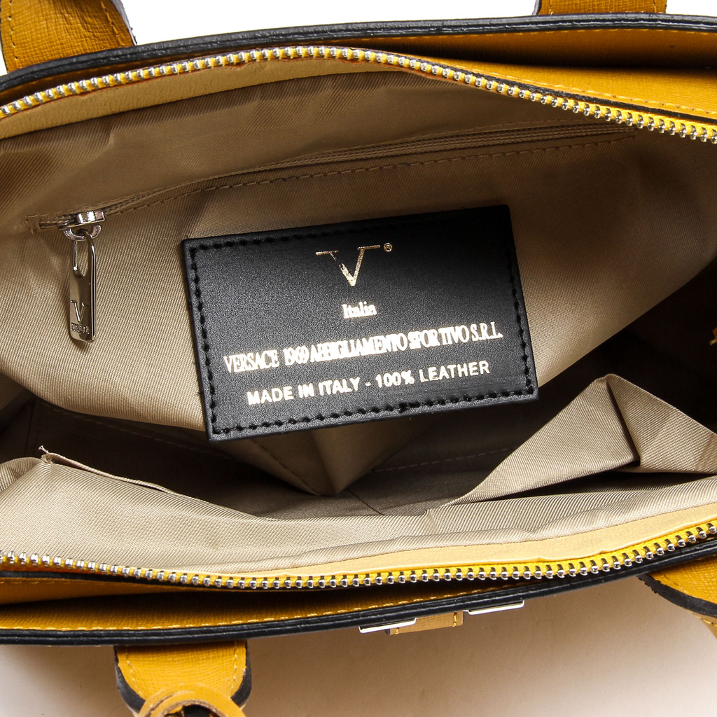 Bolso de mano para mujer V 1969 Italia V006-S SAFFIANO SENAPE