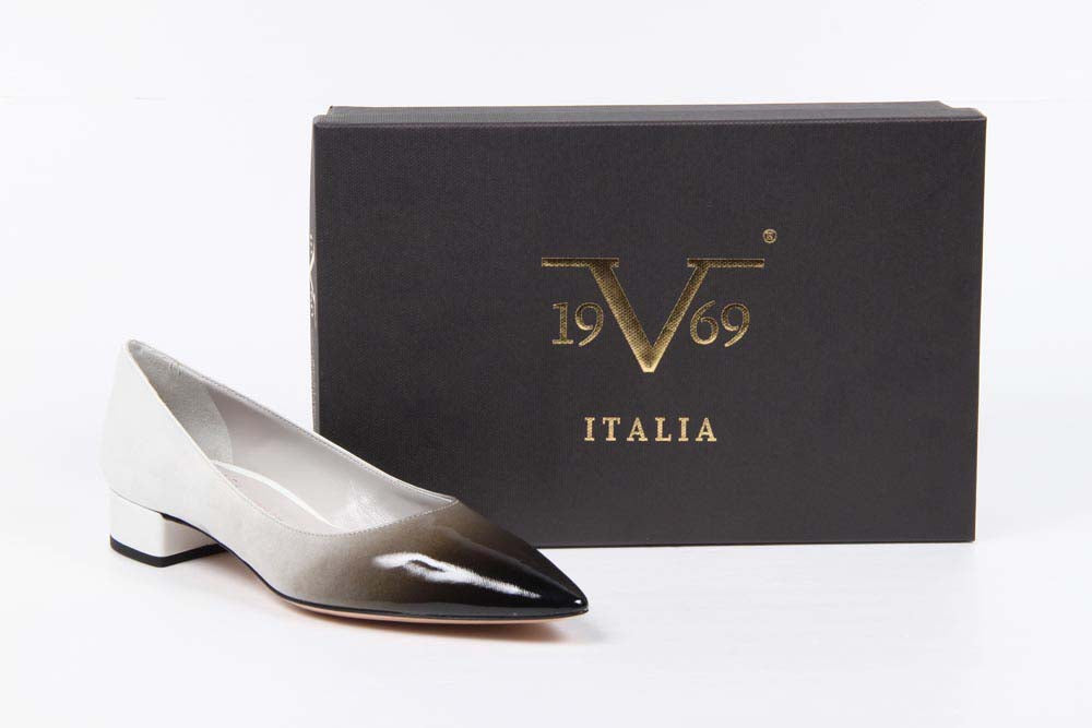 Bailarina De Tacón Mujer V 1969 Italia 5580 2946 PE DEGRANE VERNICE DEGRA NERO