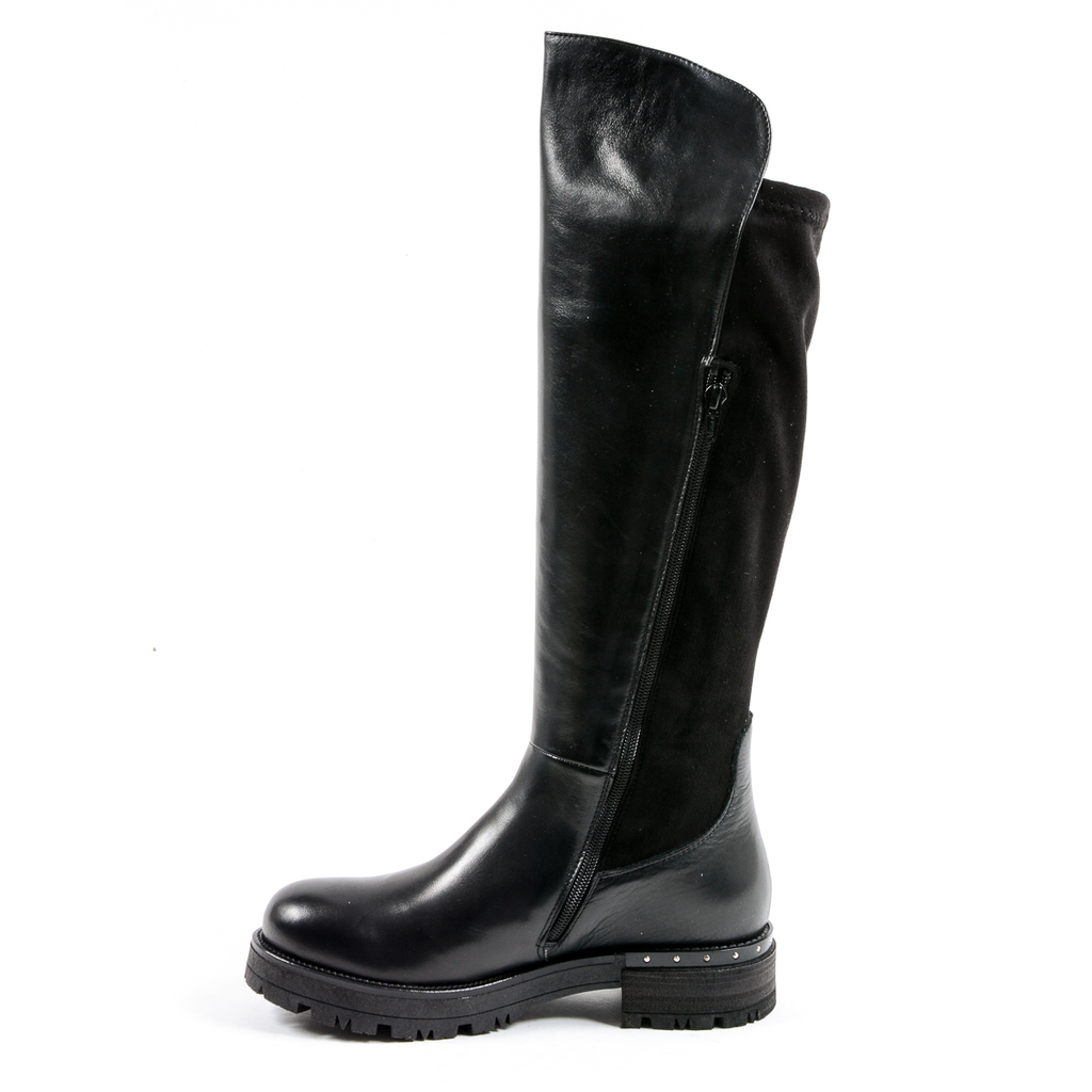 Andrew Charles Womens High Boot Black PAT