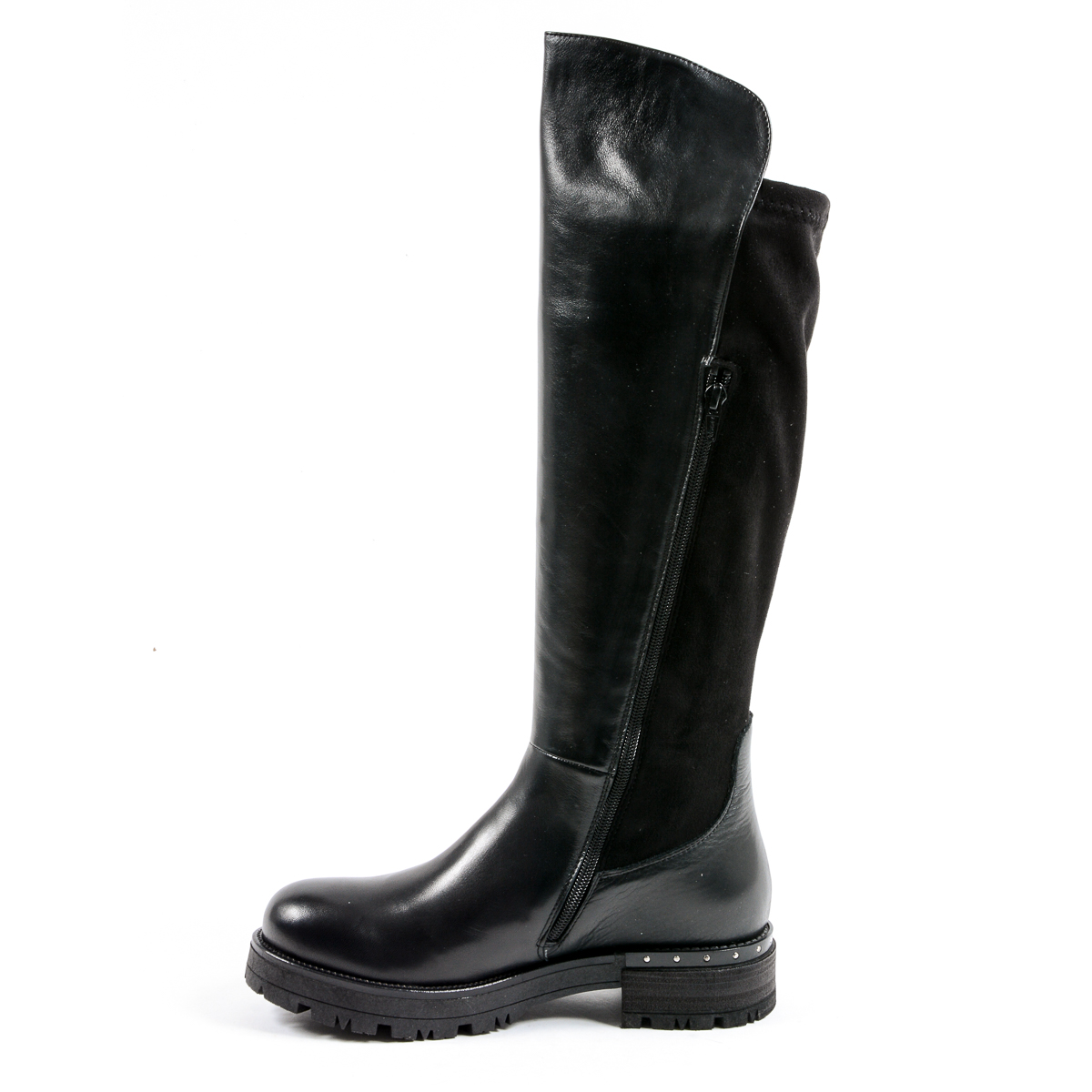 Andrew Charles Womens High Boot Black PAT